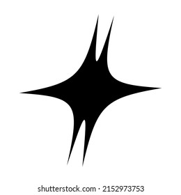 Abstract random geometric shape. Non figural, non figurative artistic illustration