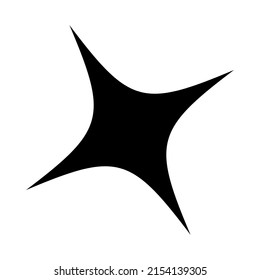 Abstract random geometric shape. Non figural, non figurative artistic illustration