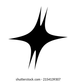 Abstract random geometric shape. Non figural, non figurative artistic illustration
