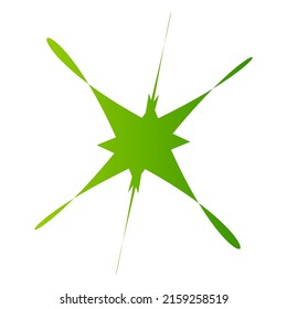 Abstract random geometric shape. Non figural, non figurative artistic illustration