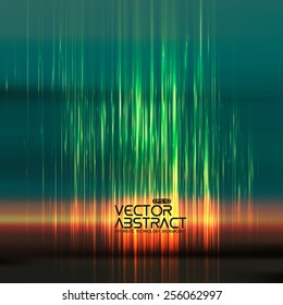 Abstract random glowing lines background. Colorful stripes. Technological cyberspace background. 