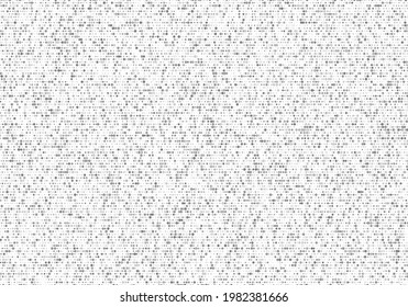 Abstract random grey dotted monochrome pattern or circles of different sizes background and texture. Vector illustration