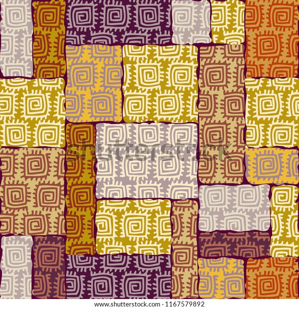 Abstract Random Grunge Pattern Patchwork Style Stock Vector (Royalty ...