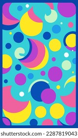 Abstract random pastel shapes vector illustration background