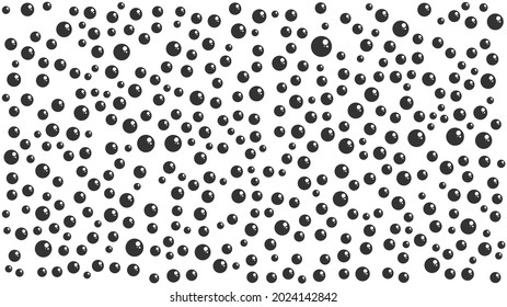 Abstract random pattern. Modern style texture. bubble shape on white background.