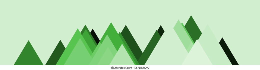Abstract Random Placed Mountains Panorame Generative Art background illustration