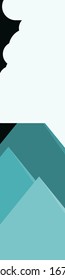 Abstrakter Random Platzierte Berge Panorame Generative Art Hintergrund