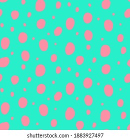 Resumen de puntos aleatorios de polka repetidores patrón vectorial aislado fondo