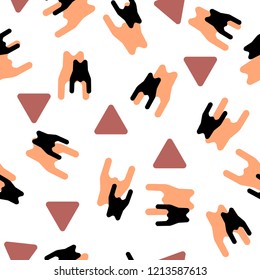 Abstract random repeat pattern. Perfect for paper, wrap, t-shirt, textile, poster, card, birthday and party invitation, wallpaper or background.