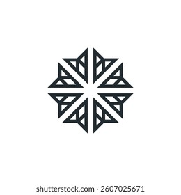 abstract random shape icon or logo template design