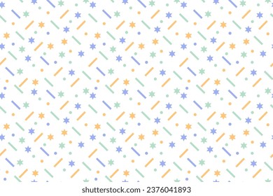 Abstract random shapes pop art background