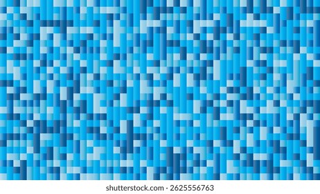 ABSTRACT RANDOM SQUARE PATTERN BACKGROUND GRADIENT BLUE COLORFUL SHAPES DESIGN VECTOR TEMPLATE FOR WALLPAPER, COVER DESIGN