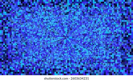 ABSTRACT RANDOM SQUARE PATTERN PIXEL BACKGROUND FLAT PASTEL BLUE COLOR SHAPES DESIGN VECTOR TEMPLATE FOR WALLPAPER, COVER DESIGN