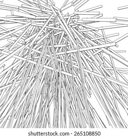 Abstract random structure. Vector design. 