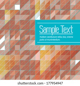 Abstract random triangle background with your text. Eps 10 vector illustration.