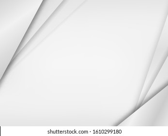 Abstract random vasrious triangle shape white and gray gradient color technology concept background with copyspace. EPS10 vector Illustration design. 