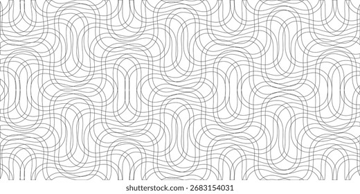 Linhas de onda aleatórias abstratas em fundo branco criando textura minimalista de fluido