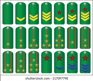 Abstract rank insignia