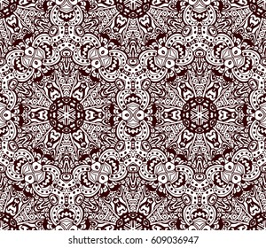 Abstract rare vintage tribal ethnic background mosaic pattern