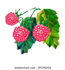 Abstract raspberries, triangles