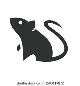 Abstract Rat Logo Design Template