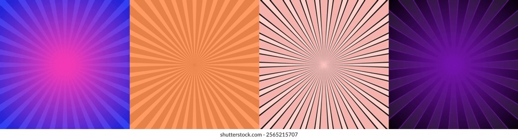Abstract ray burst background collection