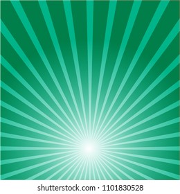 abstract ray green colorful burst background.