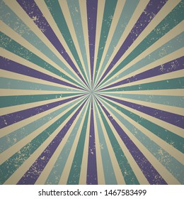 Abstract rays background with grunge effect