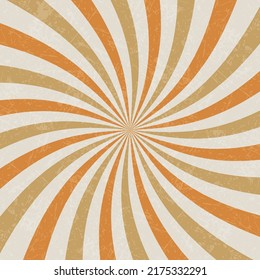 Abstract rays background. Orange rays. Vector background.