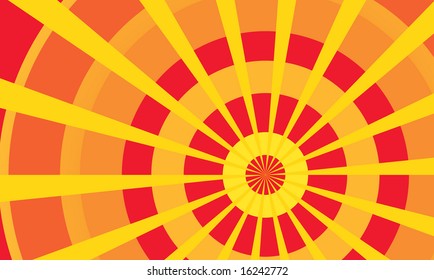 Abstract Rays Background. Vector Image.