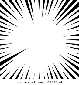 Abstract rays, beams background. Pointed radiating lines.