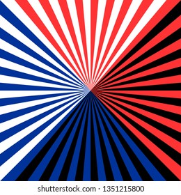 Abstract rays geometric image. Vector illustration in style of op art, optical illusions