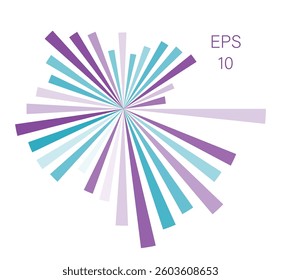 Abstract Rays Vector Design Element Print. Colorful Backdrop Vector Illustration 