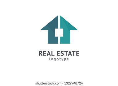 Abstract real estate agent logo icon vector design. Rent, sale of real estate vector logo, House cleaning, home security. Vector man and house logo concept.