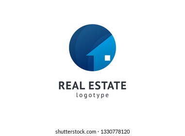 Abstract real estate agent logo icon vector design. Rent, sale of real estate vector logo, House cleaning, home security. Vector man and house logo concept.