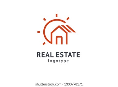Abstract real estate agent logo icon vector design. Rent, sale of real estate vector logo, House cleaning, home security. Vector man and house logo concept.