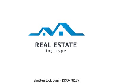 Abstract real estate agent logo icon vector design. Rent, sale of real estate vector logo, House cleaning, home security. Vector man and house logo concept.