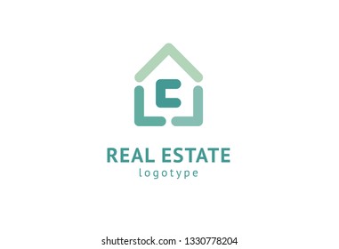 Abstract real estate agent logo icon vector design. Rent, sale of real estate vector logo, House cleaning, home security. Vector man and house logo concept.