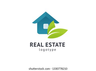 Abstract real estate agent logo icon vector design. Rent, sale of real estate vector logo, House cleaning, home security. Vector man and house logo concept.