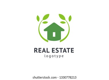 Abstract real estate agent logo icon vector design. Rent, sale of real estate vector logo, House cleaning, home security. Vector man and house logo concept.