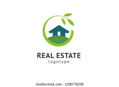 Abstract real estate agent logo icon vector design. Rent, sale of real estate vector logo, House cleaning, home security. Vector man and house logo concept.