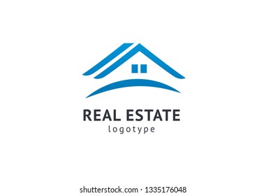 Abstract real estate agent logo icon vector design. Rent, sale of real estate vector logo, House cleaning, home security. Vector man and house logo concept.