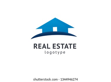 Abstract real estate agent logo icon vector design. Rent, sale of real estate vector logo, House cleaning, home security, real estate auction. Vector building logo concept.