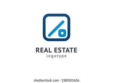 Abstract real estate agent logo icon vector design. Rent, sale of real estate vector logo, House cleaning, home security, real estate auction. Vector building logo concept.