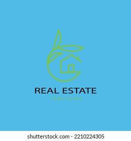 Abstract Real Estate Agent Logo Icon Vector Design. Rent, Sale Of Real Estate Vector Logo, House Cleaning, Home Security, Real Estate Auction, Grass Cutting. Vector Building Logo Concept.