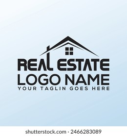 Abstract real estate agent logo icon vector design. Rent, sale of real estate vector logo, House cleaning, home security, real estate auction. Vector building logo concept