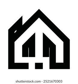 Icono de logotipo de agente inmobiliario Abstractas: diseño de Vector versátil para alquileres de propiedades, ventas, limpieza de casas, seguridad del hogar y subastas de bienes raíces. Perfecto para la construcción y servicios relacionados con la propiedad