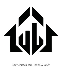 Abstract Real Estate Agent Logo Icon - Versatile Vector Design for Property Rentals, Sales, House Cleaning, Home Security, and Real Estate Auctions. Perfect for Building and Property-Related Services
