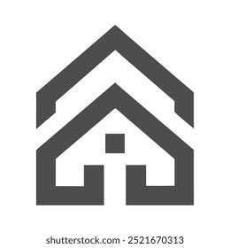 Icono de logotipo de agente inmobiliario Abstractas: diseño de Vector versátil para alquileres de propiedades, ventas, limpieza de casas, seguridad del hogar y subastas de bienes raíces. Perfecto para la construcción y servicios relacionados con la propiedad