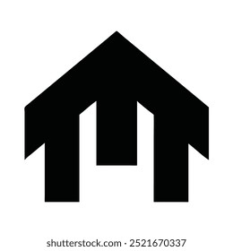 Icono de logotipo de agente inmobiliario Abstractas: diseño de Vector versátil para alquileres de propiedades, ventas, limpieza de casas, seguridad del hogar y subastas de bienes raíces. Perfecto para la construcción y servicios relacionados con la propiedad